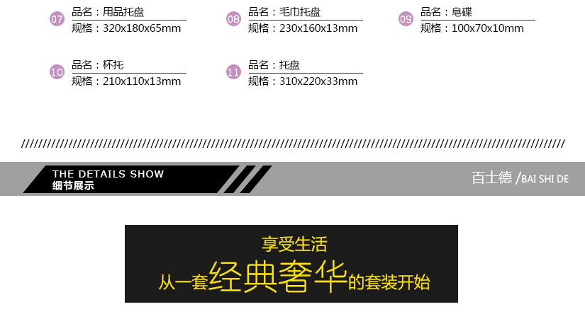 11件套裝的展示圖