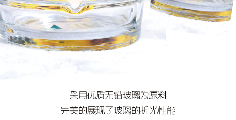 高端玻璃材料，透明透光，可折射顏色