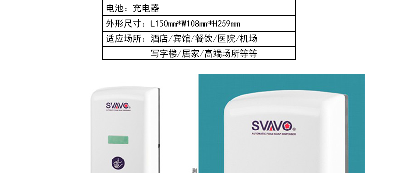 皂液器參數(shù)介紹