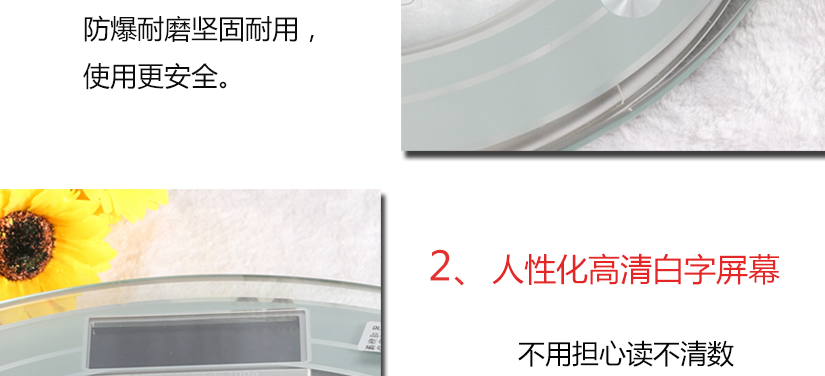 人性化高清白字屏幕，讀數(shù)輕松